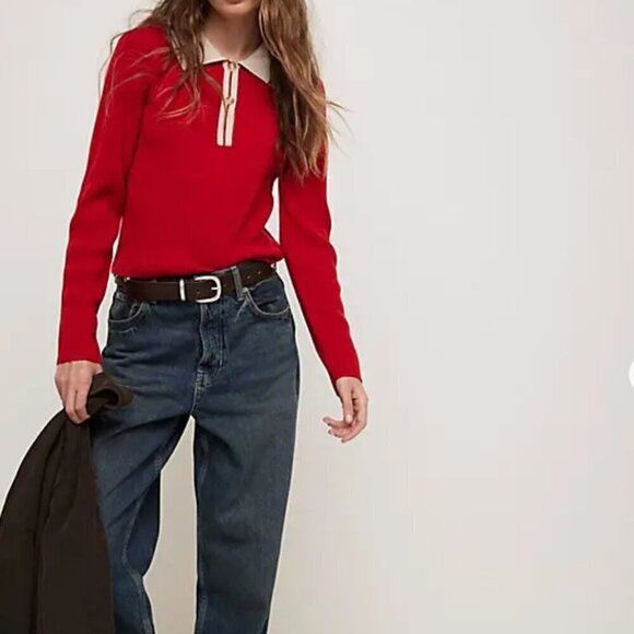 Free People Sweaters - NWT Free People Rudy Cashmere Pullover in Lip Prints